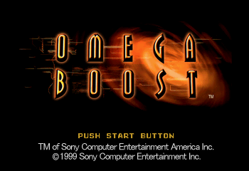 Omega Boost Title Screen